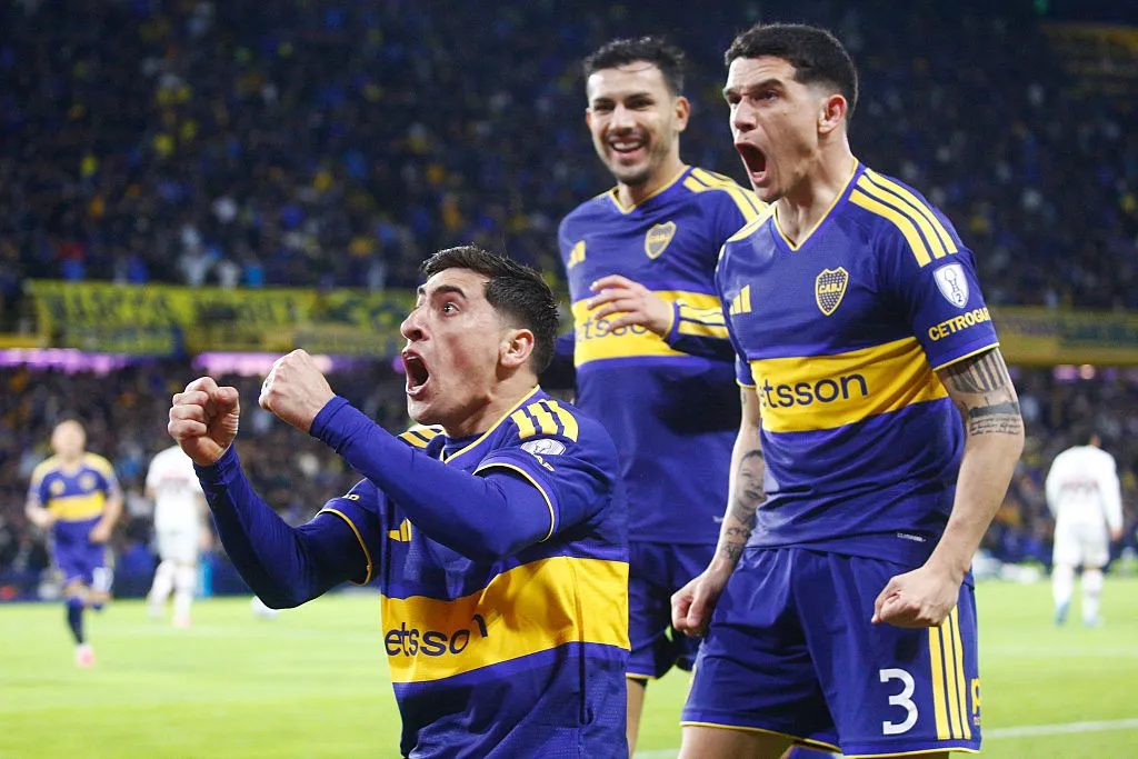 Miguel Merentiel, delantero uruguayo de Boca. (Getty Images)