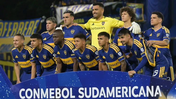 Los titulares de Boca ante Vasco da Gama.
