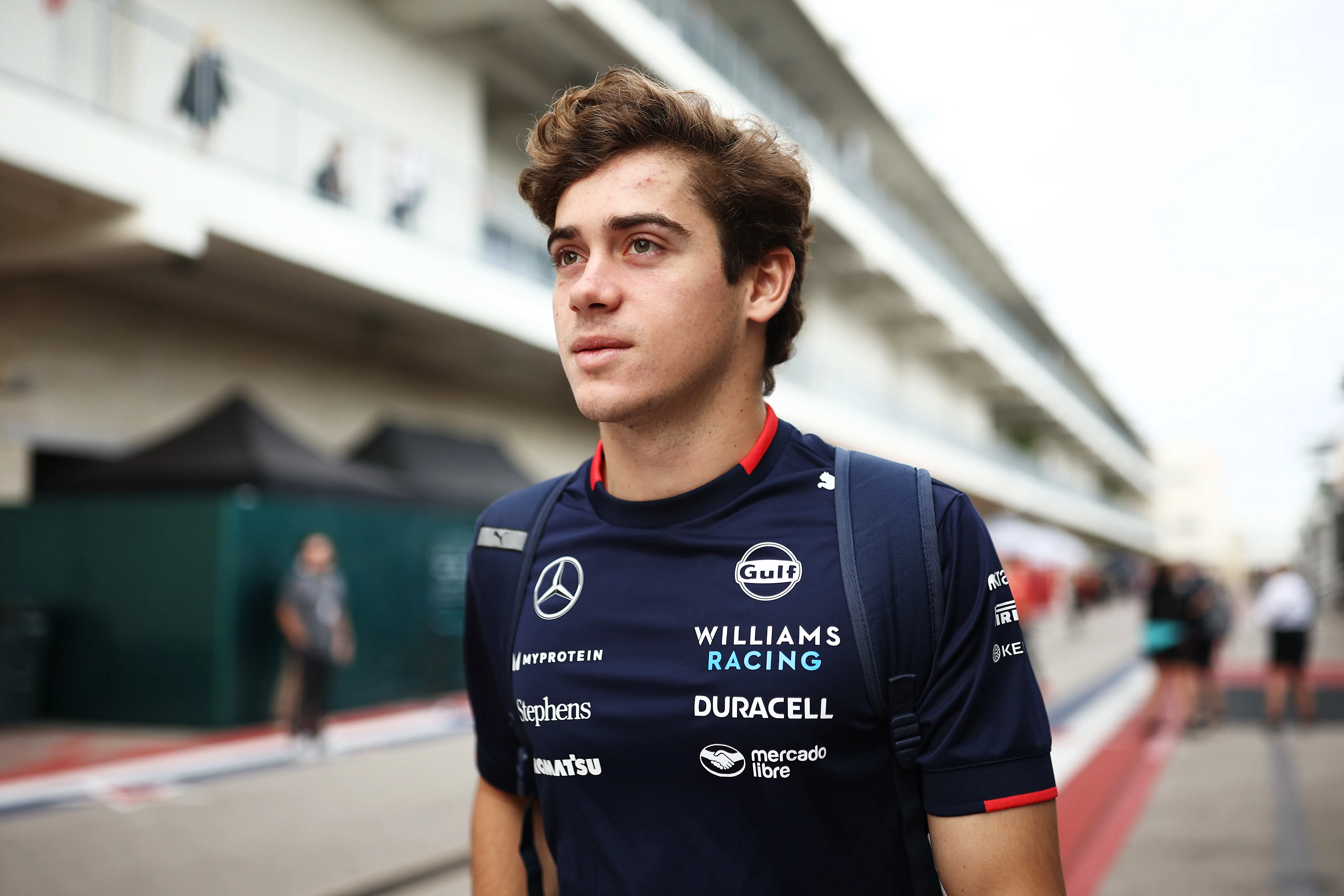 Franco Colapinto sumó un punto para Williams en Austin (Getty Images)