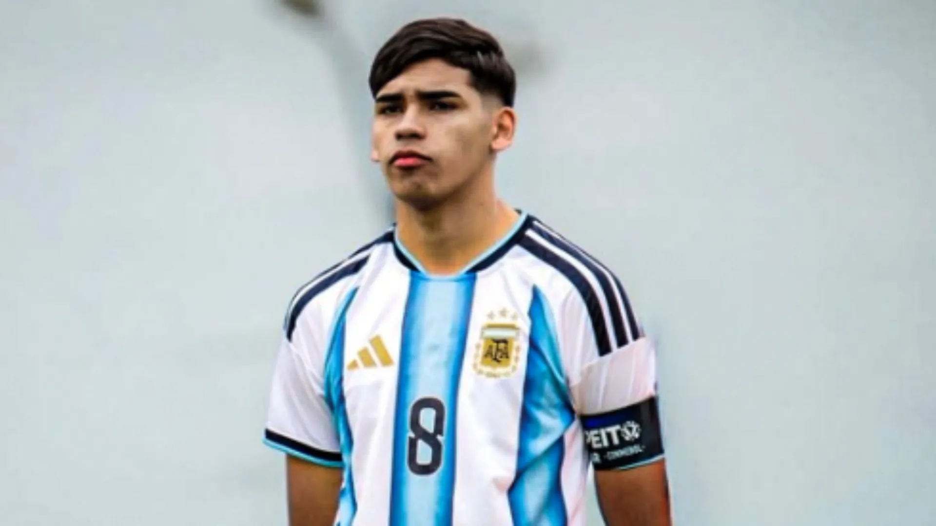 Mateo Amarilla en la Selección Argentina juvenil.