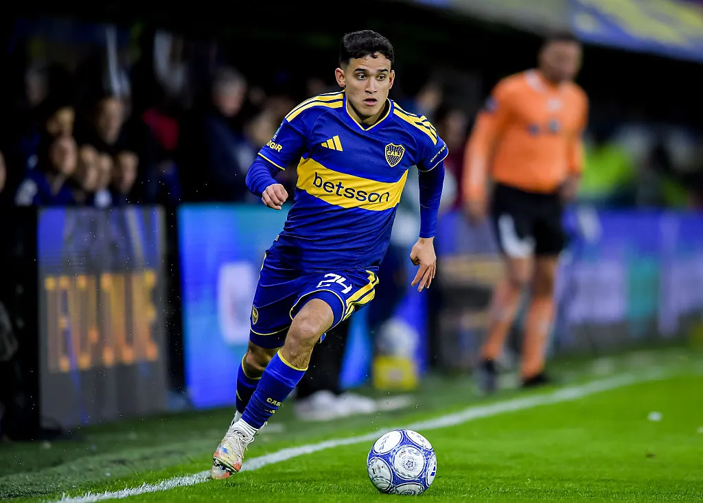 Dylan Gorosito, joven lateral derecho de Boca. (Getty Images)