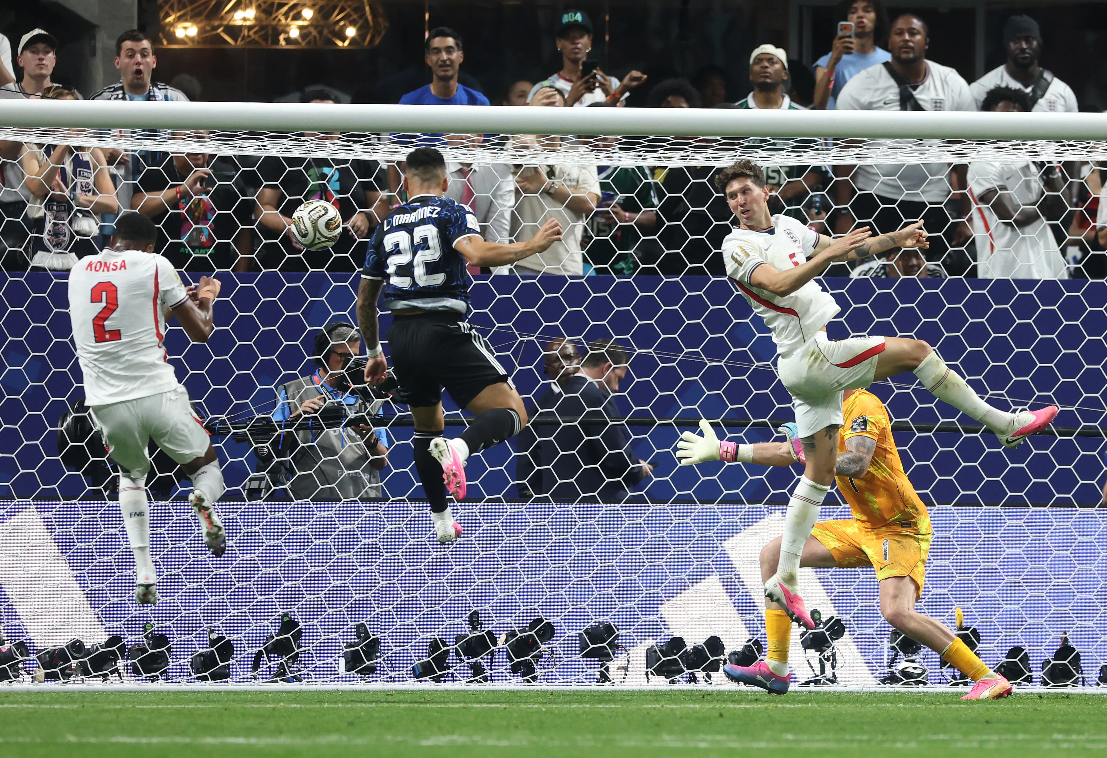 El tanto de Lautaro Martínez ante Inglaterra. (Foto: Getty).