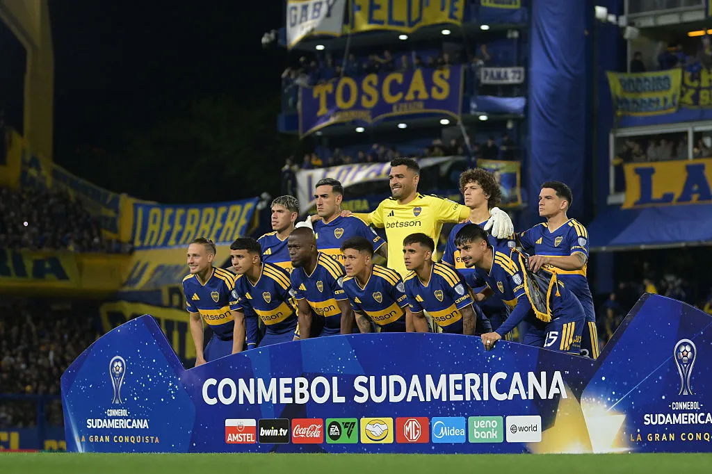 Los futbolistas de Boca ante Vasco da Gama. (Getty Images)