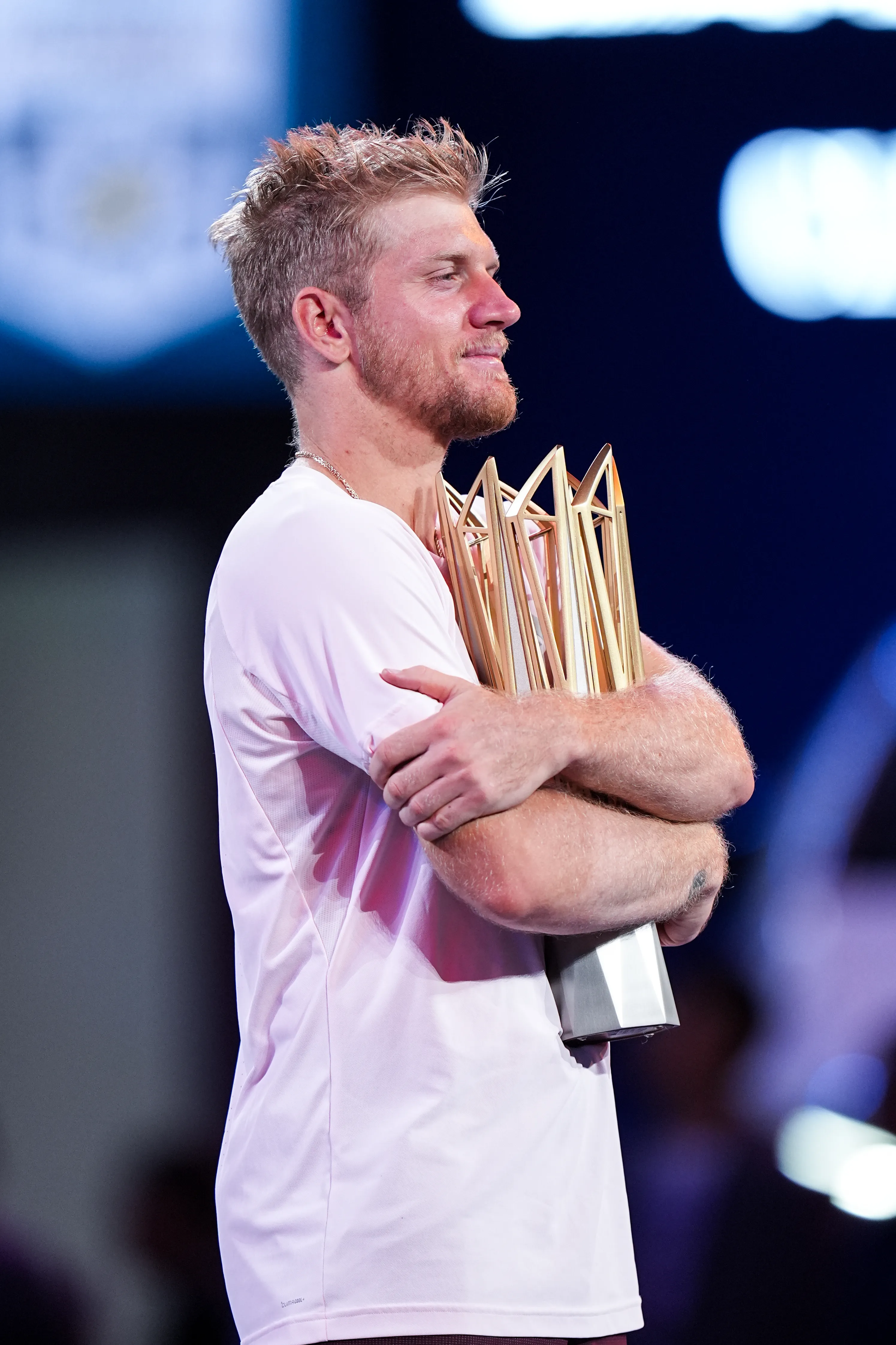 Alejandro Davidovich Fokina tras ganar su primer Masters 1000. (Foto: Getty).