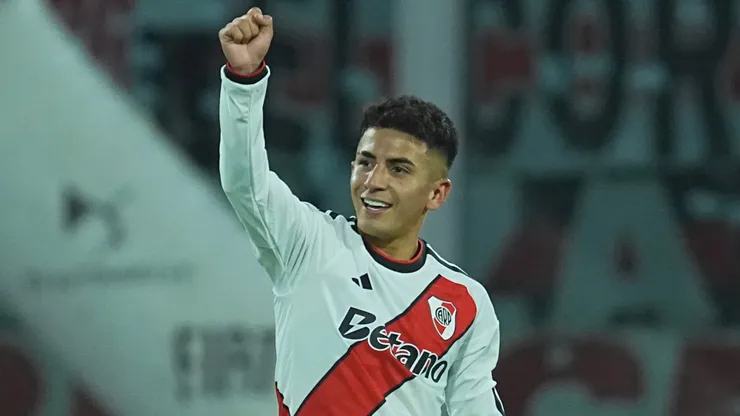 Thiago Almada, autor de un gol de River ante Belgrano.