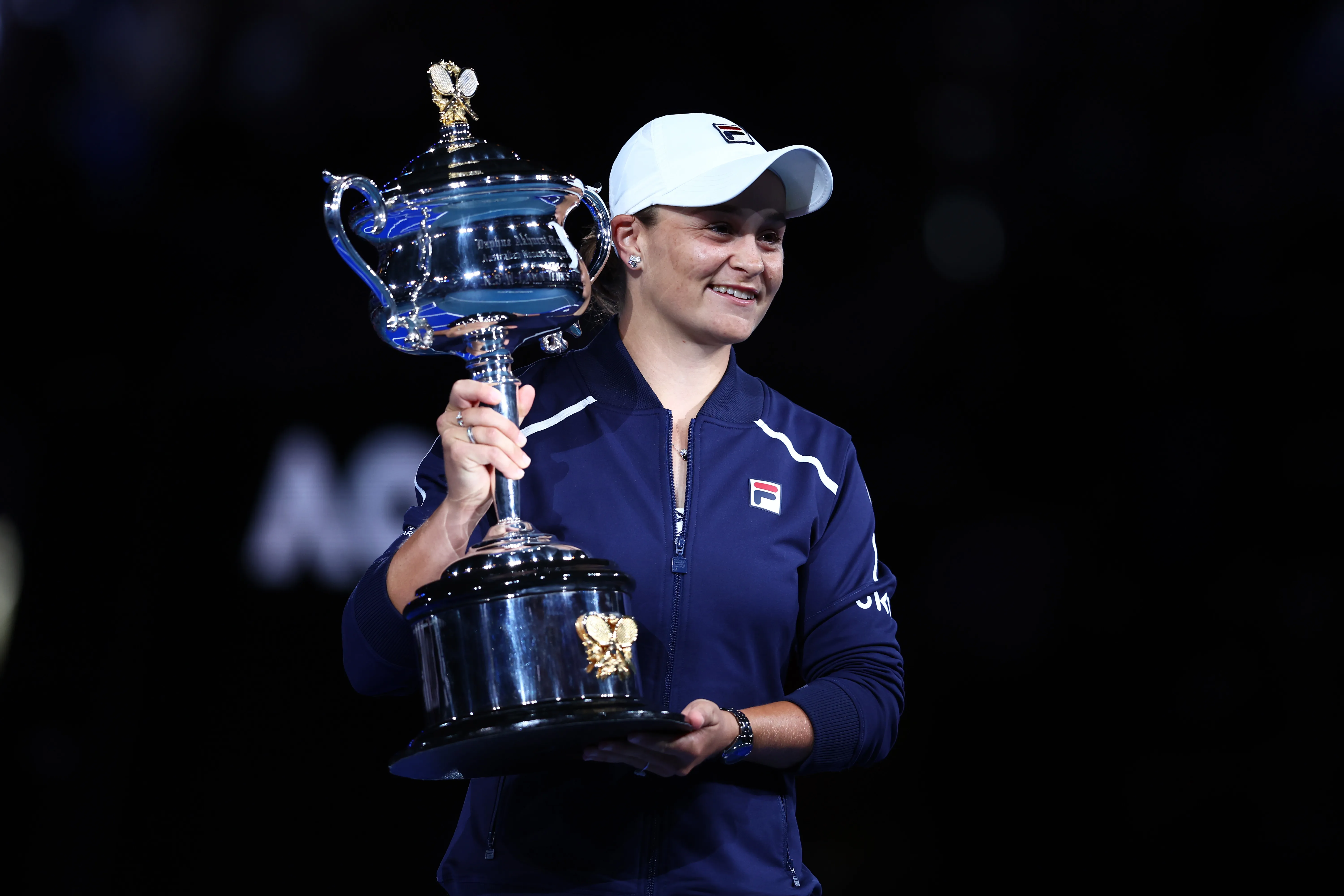 Ashleigh Barty tras ganar el Abierto de Australi 2022. (Foto: Getty).