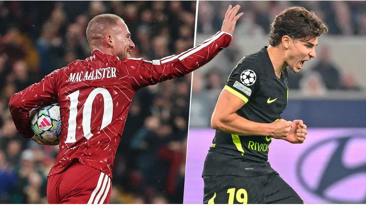 Alexis Mac Allister y Julián Álvarez anotaron en la Champions League
