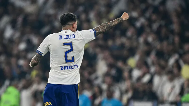 Lautaro Di Lollo celebra su gol frente a Vasco da Gama.