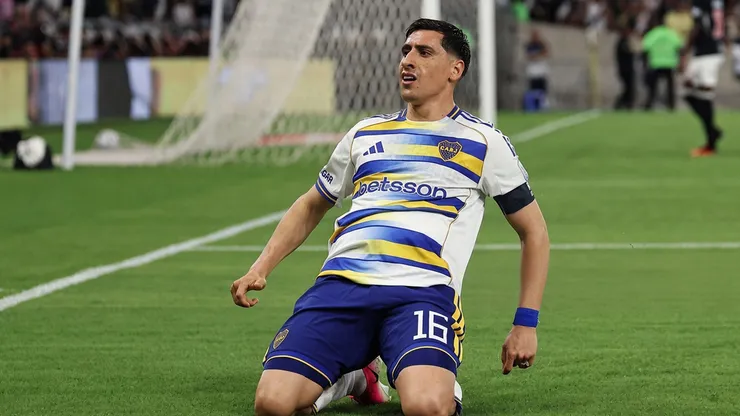 Miguel Merentiel celebra su gol frente a Vasco da Gama.