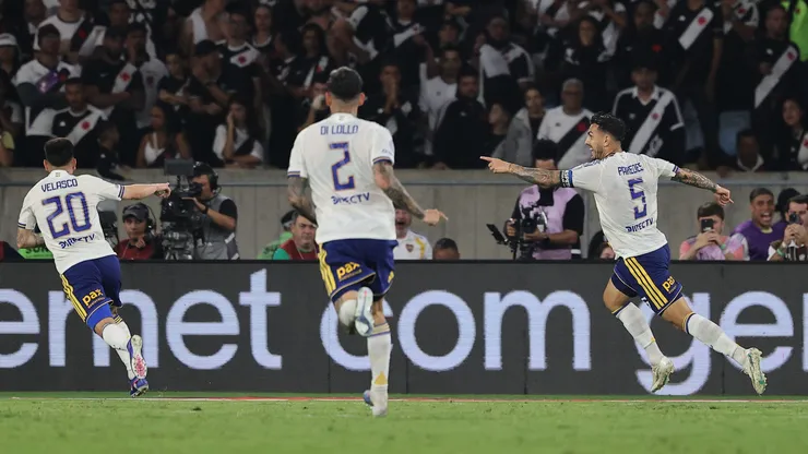 La celebración de los jugadores de Boca.