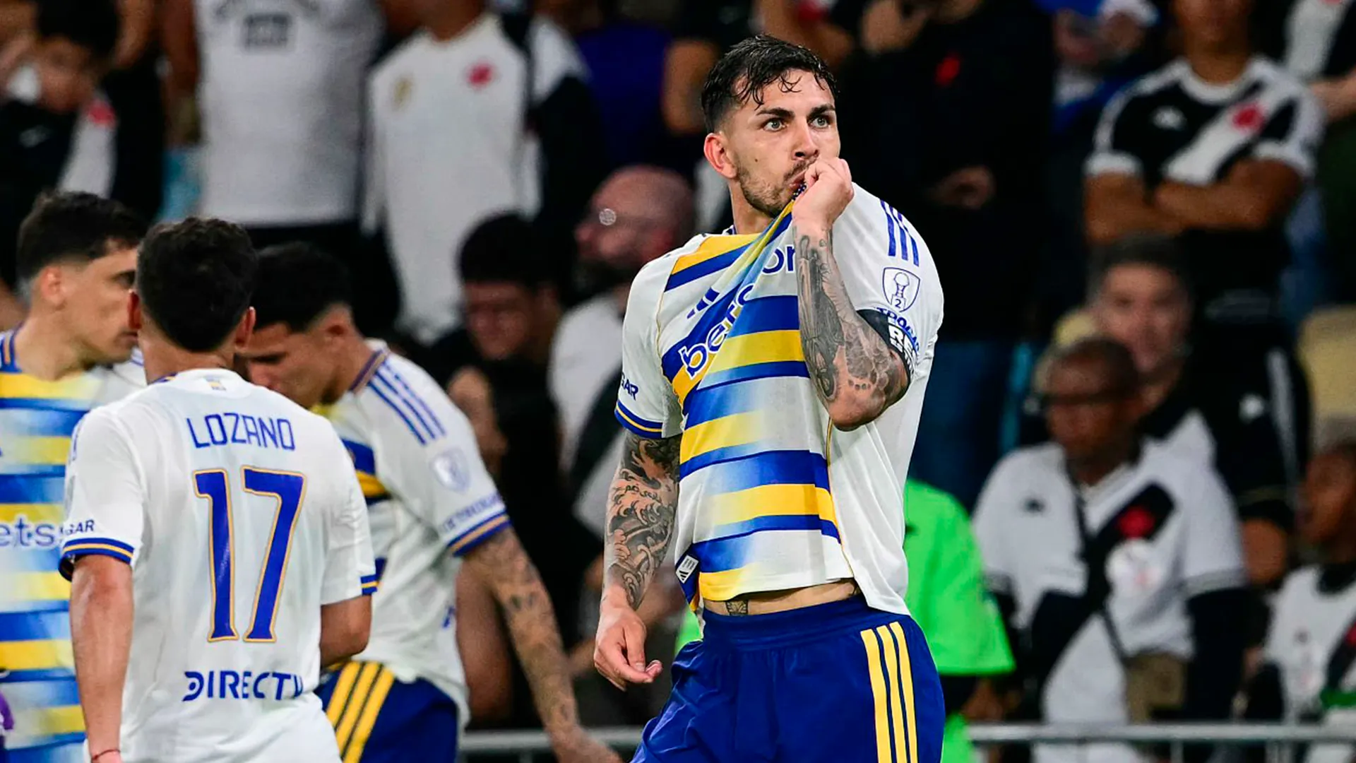 Leandro Paredes celebra su gol agónico ante Vasco da Gama