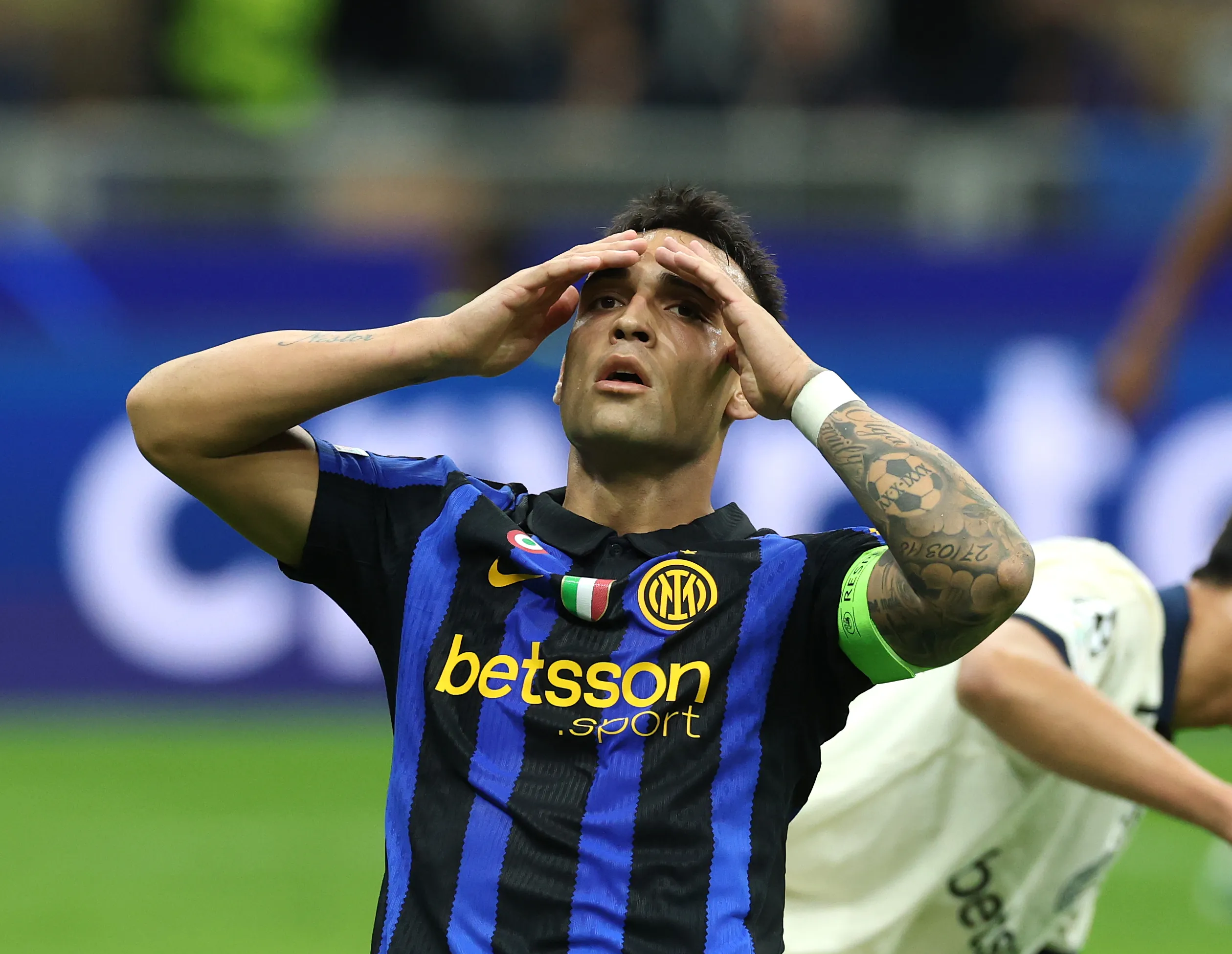 Lautaro Martinez se lamenta contra Club Brujas (Getty Images)