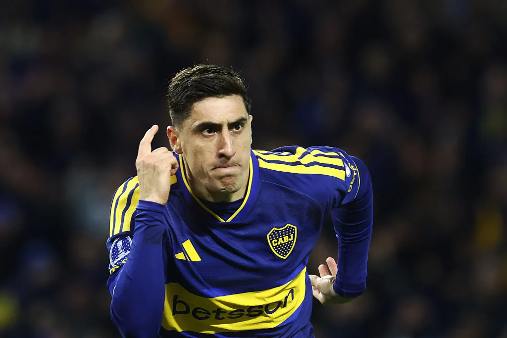 Miguel Merentiel, goleador uruguayo de Boca. (Getty Images)