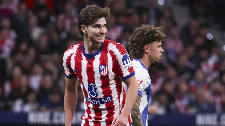 Julián Alvarez en acción ante el Depor.