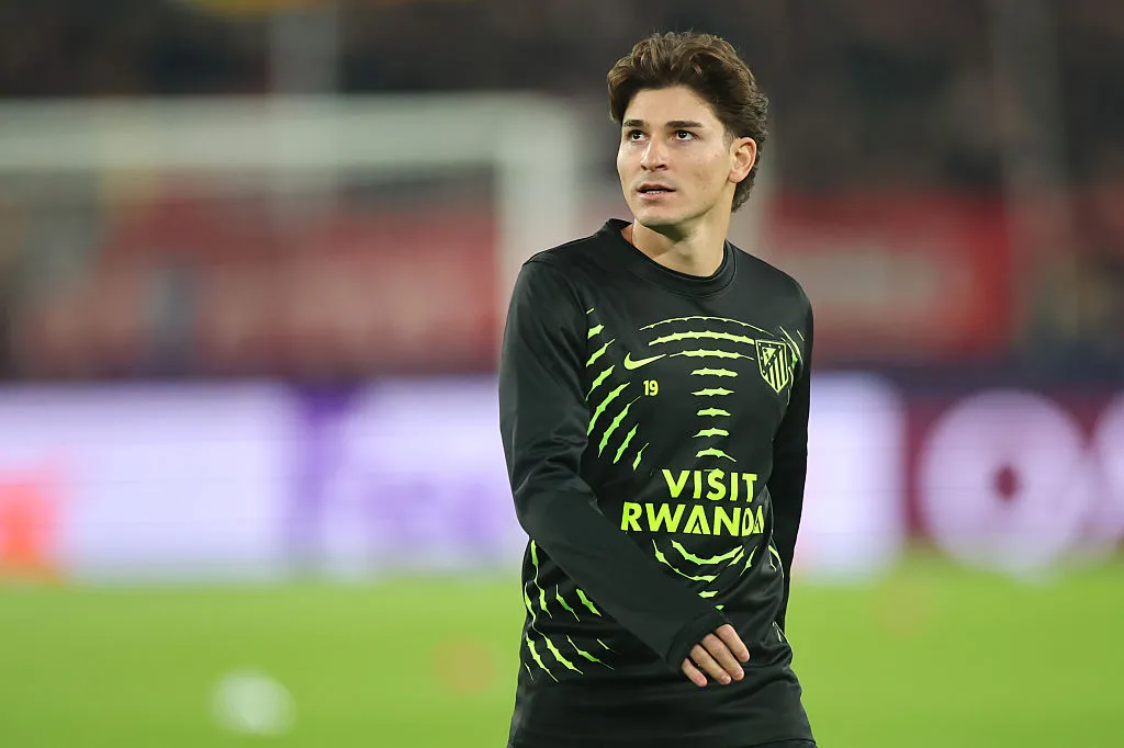 Julián Álvarez, delantero argentino de Atlético de Madrid. (Getty Images)