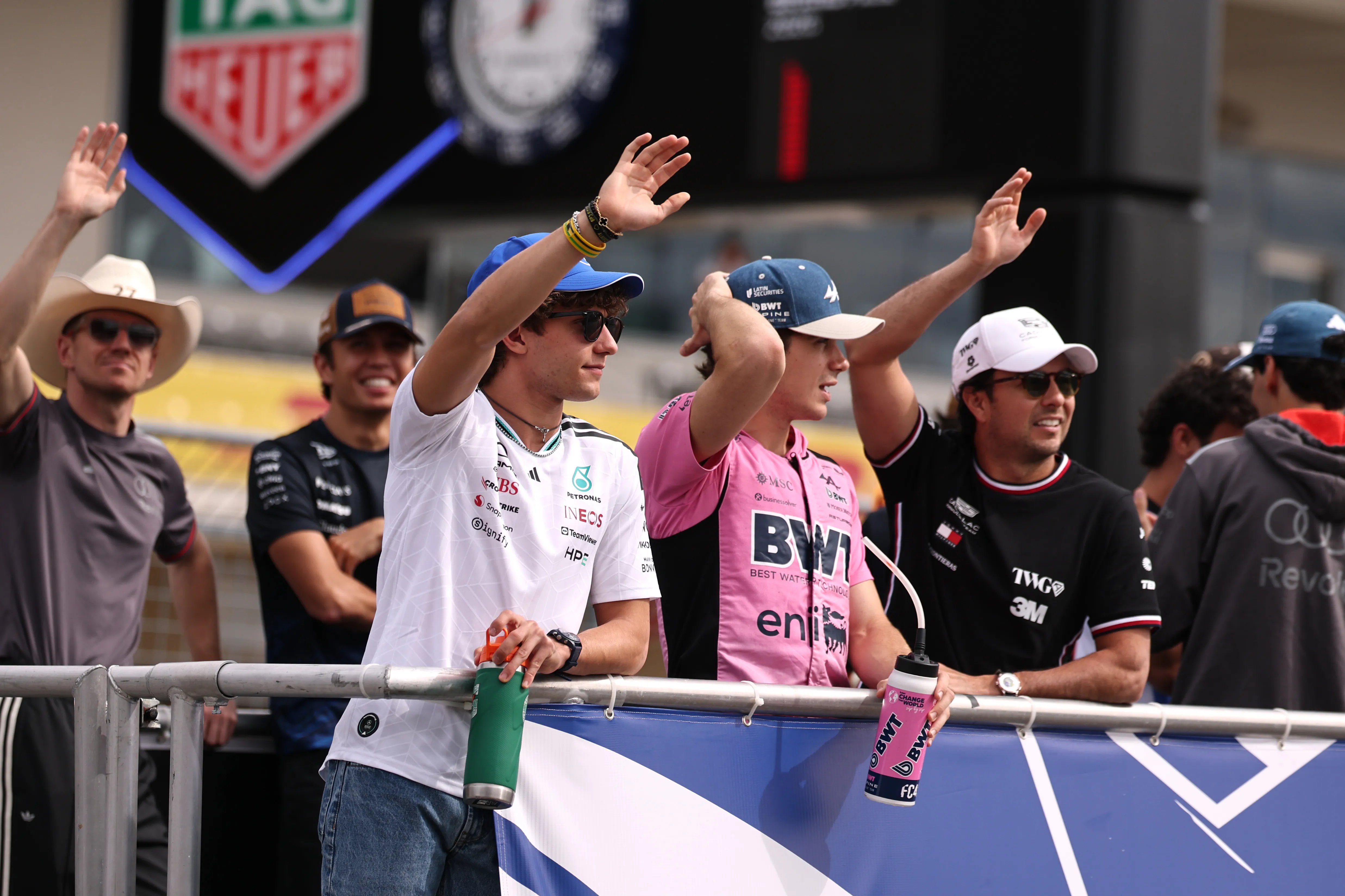 Drivers parade en el Circuito de las Américas (Getty Images)