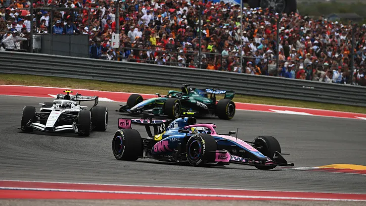 Franco Colapinto en la carrera del GP de Estados Unidos