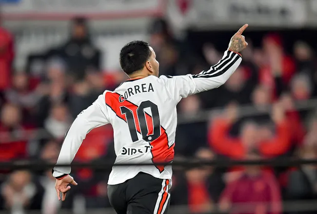 Ángel Correa, delantero de River Plate. (Getty Images)