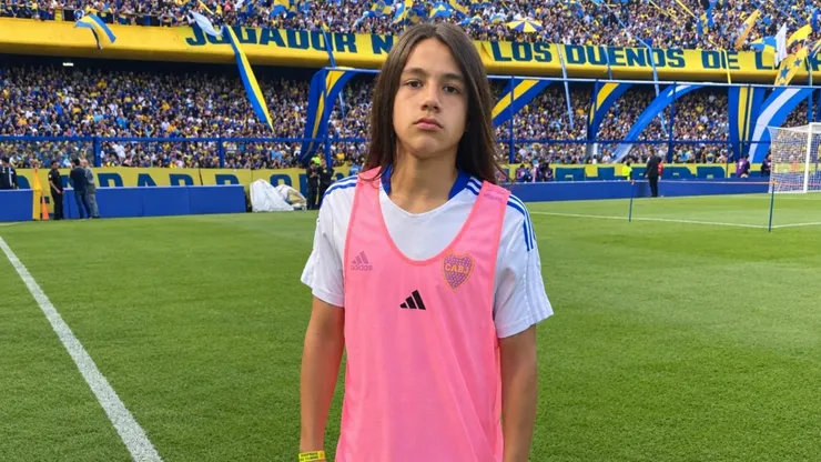 Benjamín Posse, juvenil de Boca Juniors, en La Bombonera.