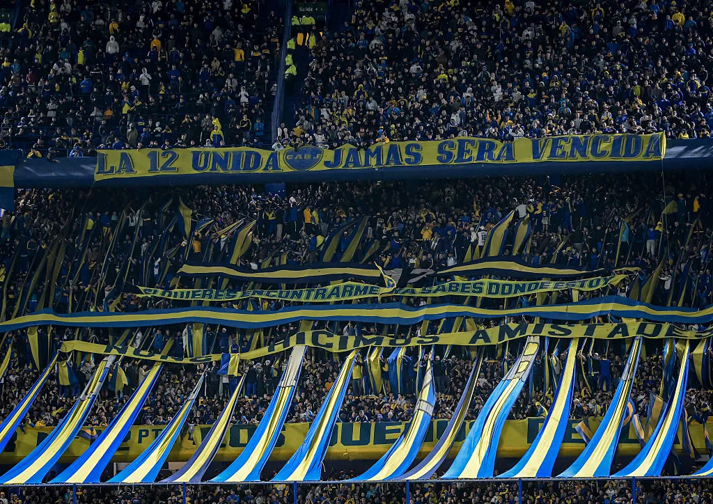 Los hinchas de Boca Juniors en La Bombonera. (Getty Images)
