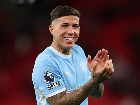 Enzo Fernández, ausente en el once de Manchester City