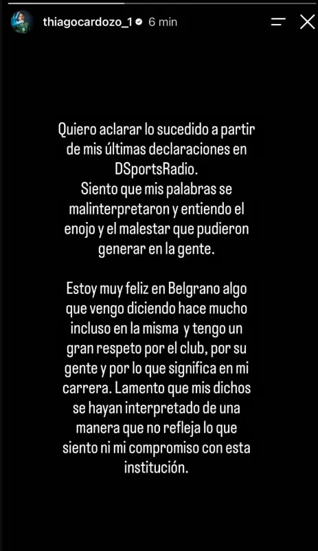 La historia de Thiago Cardozo.