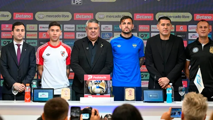 Imagen de la conferencia de prensa del Superclásico del Torneo Apertura
