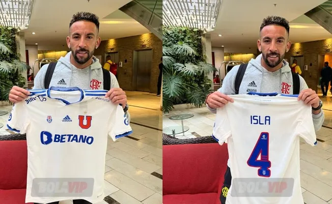 En más de alguna oportunidad, Isla mostró su deseo de jugar en la U | Foto: Bolavip Chile