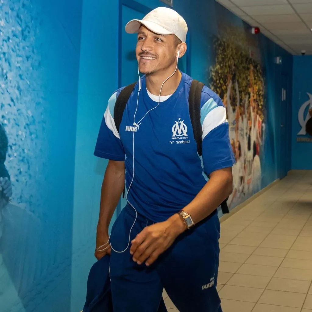 Puras sonrisas ha tenido Alexis Sánchez en el Marsella. (Twitter)