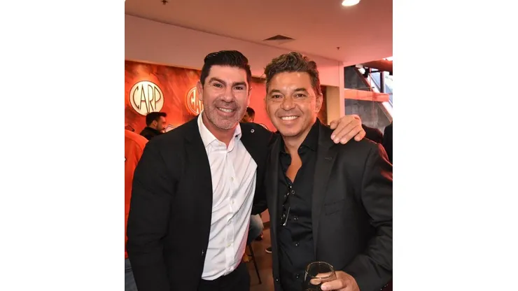 Marcelo Salas estuvo presente en el homenaje a Marcelo Gallardo.