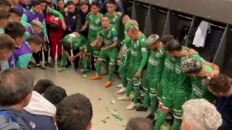 El capitán de Audax Italiano entregó una emotiva arenga en el camarín antes de enfrentar a Santos en Copa Sudamericana.