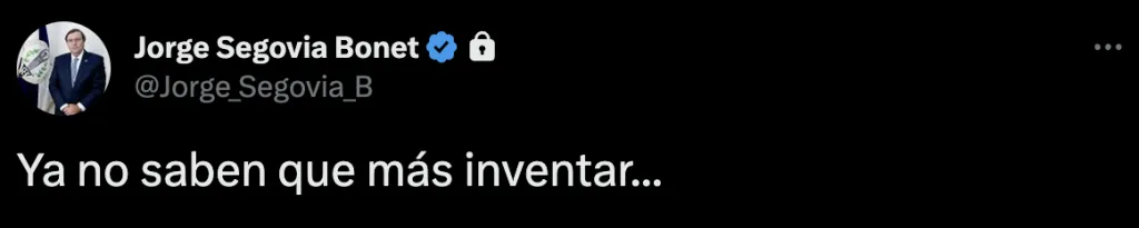 El tuit de Jorge Segovia para fustigar el humo de Andrés Iniesta a la Unión Española (Twitter)