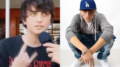 El metalero "más thrasher y brígido" junto a su actual perfil de cantante de trap Danny Hennesy.