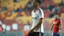 Damián Pizarro, víctima de la poca concreción de los albos en el arco.