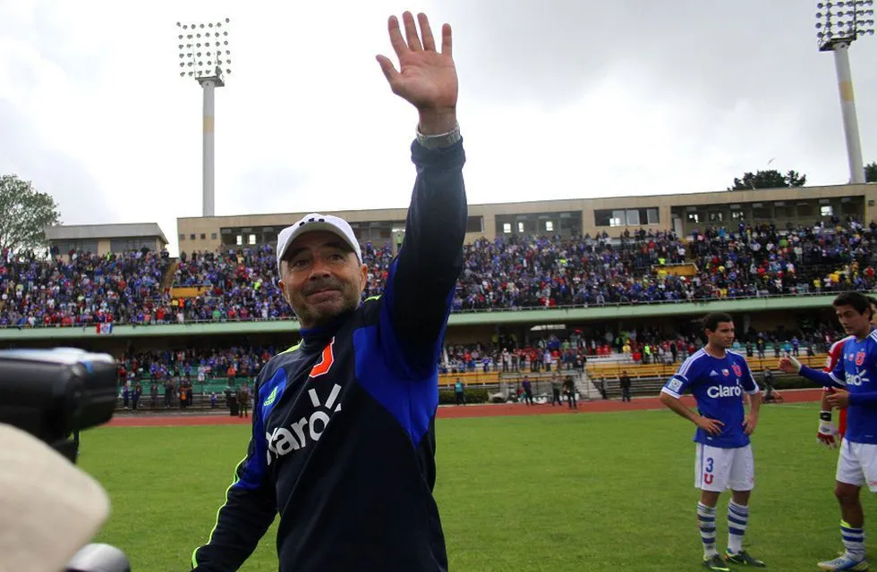 Jorge Sampaoli vivió en Concepción su último partido dirigiendo a la U | Foto: Archivo