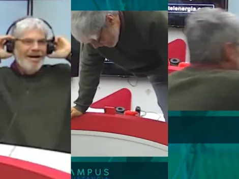 Guarello se tira al piso al ver el gol que se pierde Benegas en Colo Colo y destroza a Falcón