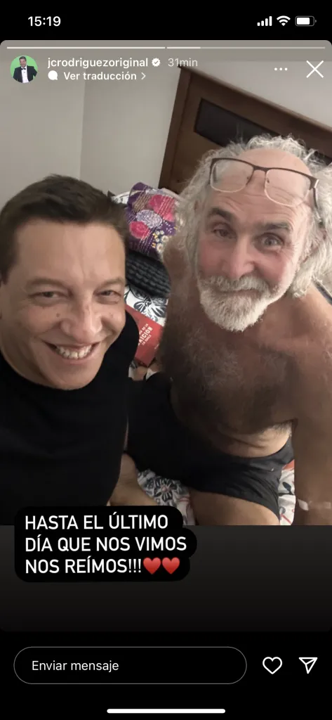 Julio César Rodríguez lanza emotiva dedicatoria a Erick Pohlhammer.(Foto: Instagram)