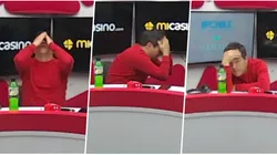 Como un hincha más: Caamaño no puede más de los nervios y sufre con la igualdad de la U