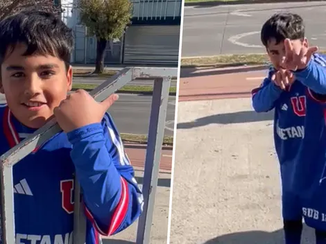 Con bailecito incluido: Hincha de la U se roba las miradas por su fanatismo por Fernández