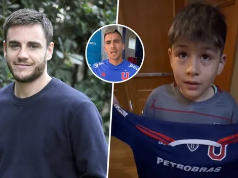 El tierno gesto de Fouillioux con un pequeño hincha de la U