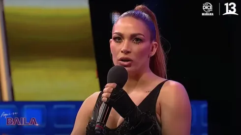 Lisandra Silva en el difícil momento de Aquí se Baila, frente a Aníbal Pachano.