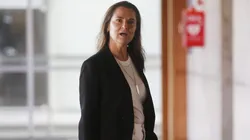 Santiago, 18 de abril de 2023. Paulina de Allende Salazar, asiste a la audiencia en el marco de la querella interpuesta por Cathy Barriga.