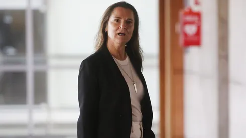 Santiago, 18 de abril de 2023. Paulina de Allende Salazar, asiste a la audiencia en el marco de la querella interpuesta por Cathy Barriga.