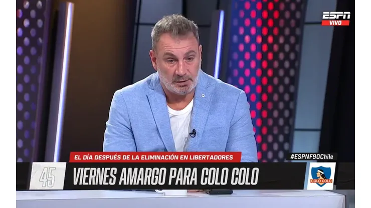 Marcelo Barticciotto pide mea culpa en Colo Colo (Foto: ESPN)