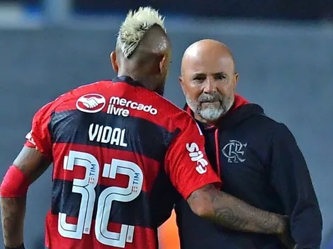 Revelan el quiebre entre Vidal y Sampaoli en el Flamengo