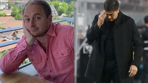 Coke Hevia repasa a Gustavo Quinteros por la eliminación de Colo Colo en la Copa Libertadores (Foto: Photosport)