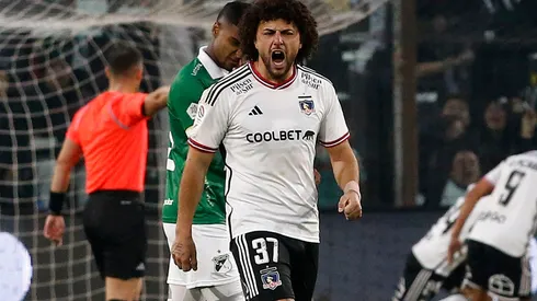 Maximiliano Falcón adelantó el partido de Colo Colo ante Deportivo Pereira (Foto: Photosport)