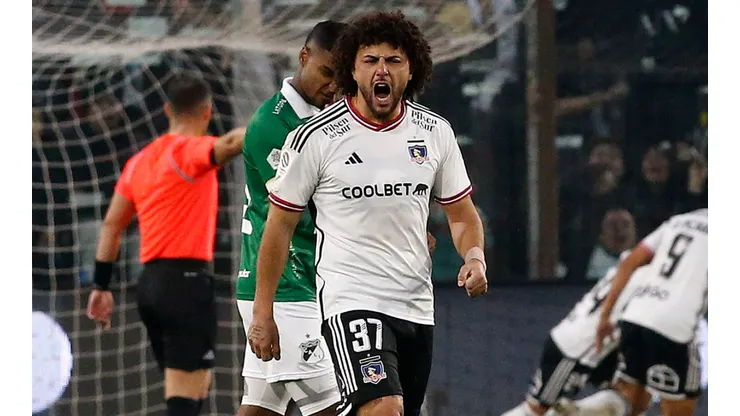 Maximiliano Falcón adelantó el partido de Colo Colo ante Deportivo Pereira (Foto: Photosport)