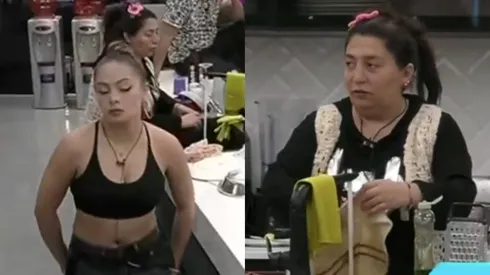 Skarleth Labra y Jennifer Galvarini en el momento de conflicto que protagonizaron en Gran Hermano.