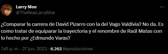 El tuit de la discordia (Twitter @TheRealLarryMoe )